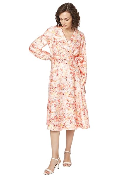 VERO Moda Midi Fit and Flare Dress for Women