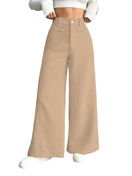 Shasmi Women's Low Waist Wide Leg Pants | Loose Fit Extra Long Solid White Trousers | Drawstring Casual Business Street Style Palazzo Pants for Women (Trouser 279)