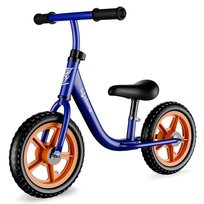 Lifelong Balance Bike for Kids 1.5-3 Years|Rigid Suspension 6" Inches Frame|Pedal Free Balance Bike |Crash Guard|Quick-Release Height Adjustment|Toxic Free Mag Wheels & Grip|for Girls & Boys (Blue)
