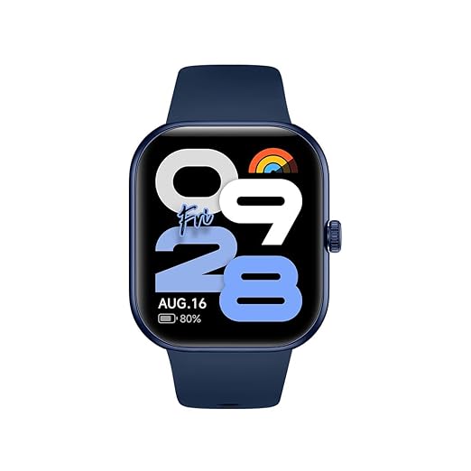 Redmi Move Smartwatch | 1.85" AMOLED (390×450, 600 nits) | Bluetooth Calling | 140+ Sports | 24×7 HR & SPO₂ | AOD | Up to 14-Day Battery | HyperOS (Blue Blaze Strap)