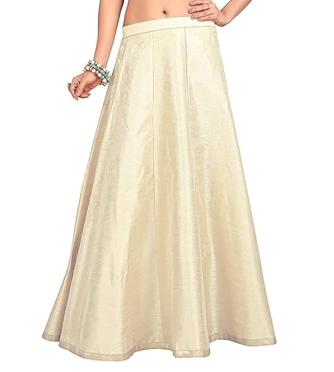 Studio Shringaar Women's Readymade Polyester Maxi Skirt Lehenga