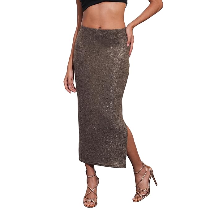 Globus Women Skirt (GS571954_Ivory Sheen_28)