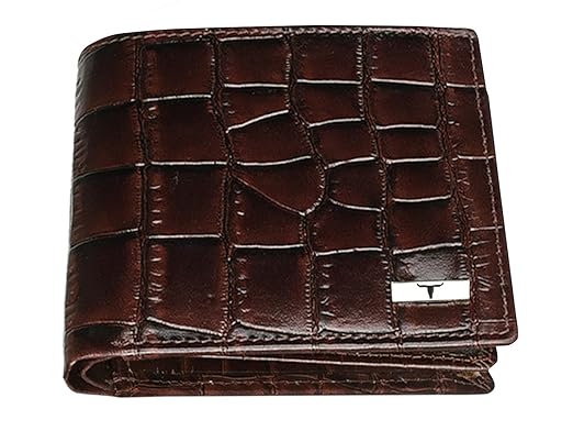 URBAN FOREST Carl Printed Brown Leather Wallet for Men
