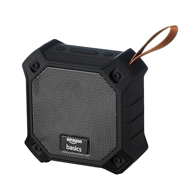 amazon basics 5W Bluetooth 5.3 Speaker, Upto 36 Hrs Playtime, True Wireless Technology, Built in Mic, Multiple Connectivity Modes (Black)