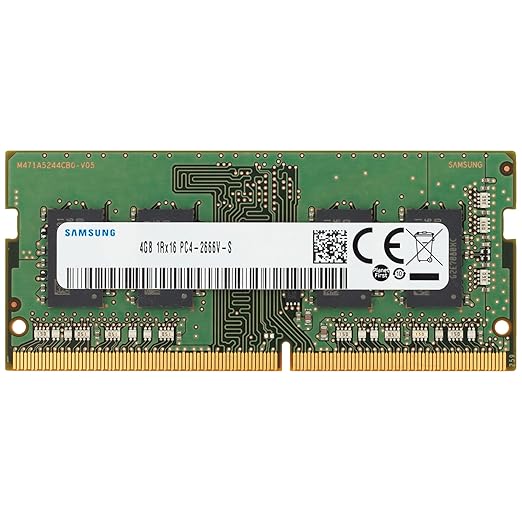 Samsung 4GB DDR4 2666MHz PC4-21300 (PC4-2666V) CL19 SODIMM 1Rx16 Single Rank 1.2V 260-Pin Laptop, Notebook RAM Memory
