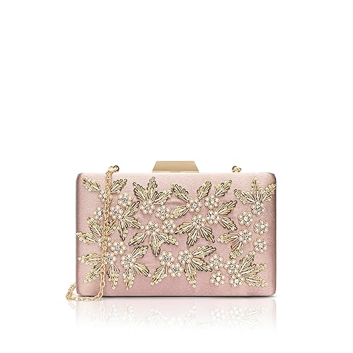 Lavie Signature Women's Ogden Embroyidery Handle Framed Clutch|Ladies Purse |Gift For Women
