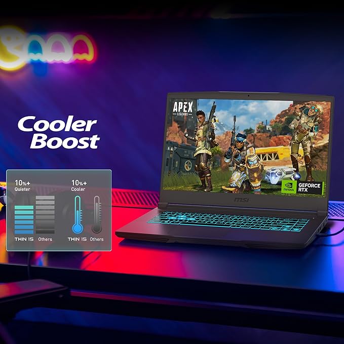 MSI Thin A15, AMD 7th Gen. Ryzen 7 7735HS, 40CM FHD 144Hz Gaming Laptop (16GB/1TB NVMe SSD/Windows 11 Home/NVIDIA GeForce RTX 3050, GDDR6 4GB/Cosmos Gray/1.8Kg) B7UC-103IN