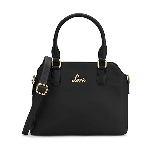 Lavie Women's Meeza 3C Solid Satchel Bag for Women | Satchel Handbag for Work | Ladies purse | Stylish Shoulder Bag | Gift for Women