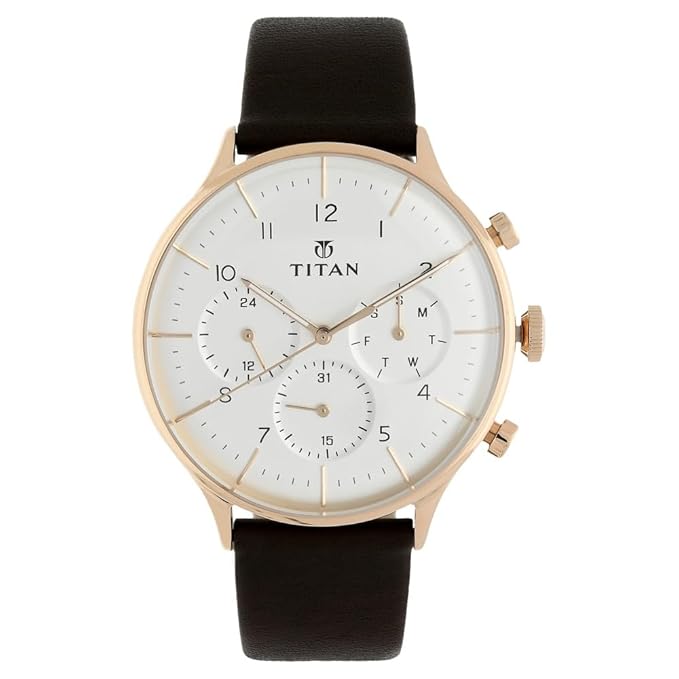 Titan Classique Analog White Dial Men's Watch -NM90102WL01 / NL90102WL01/NP90102WL01