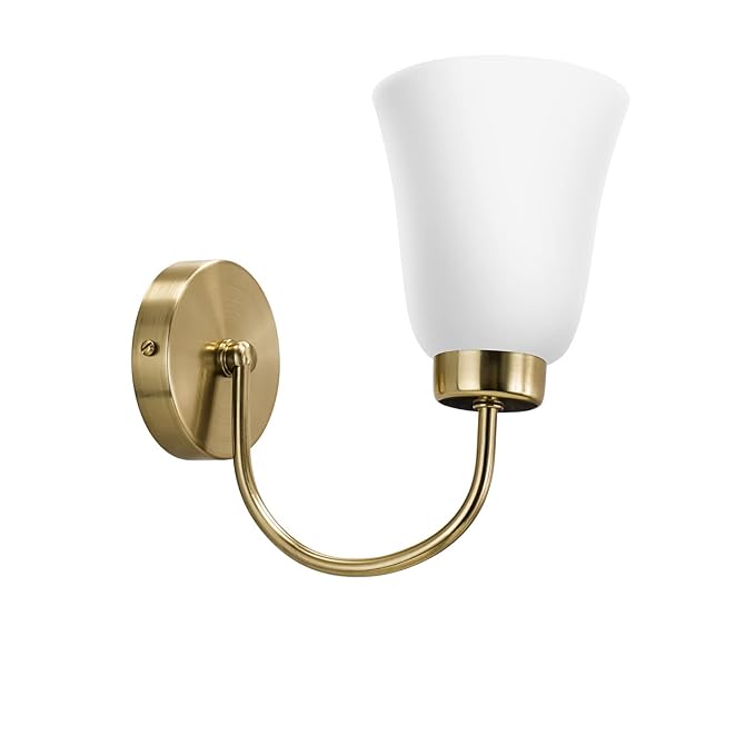 Wipro BeuHome Single Wall Light BW02 | Premium Indoor Decorative Light with Contemporary Sleek Design | Antique Surface Mounted Classic Wall Light for Bedroom, Living Room | E27 (1H, Brush Bronze)