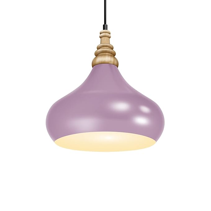 Wipro BeuHome Pendant Light BP02 | Premium Indoor Decorative Light with Contemporary Sleek Design | Hanging Light for Living Room, Dining | E27 (Bright Pink)
