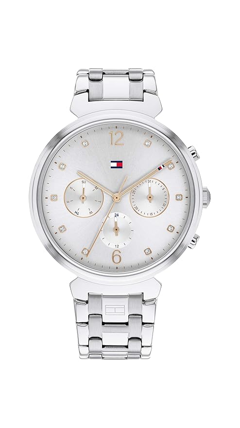 Tommy Hilfiger Quartz Analog with Grey Dial Silver Stainless Steel Strap Watch for Men - TH1782346W