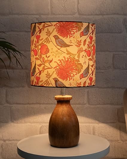 Homesake® Dovel Pot Table Lamp For Living Room Decoration | E27 Holder, Bulb Included | Warm Light | Desk Nightstand Light, Decorative Lamps For Bedroom, Beside,Study & Home Décor, Beauty In Eye Shade