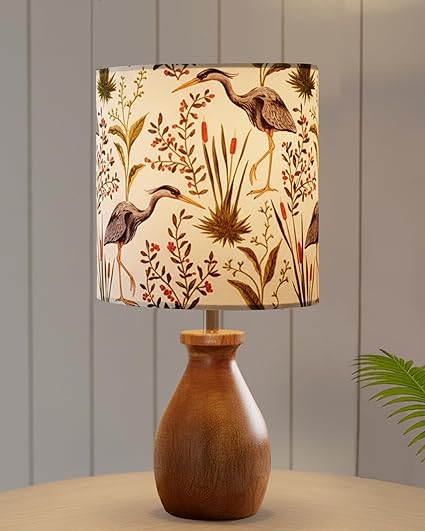 Homesake® Dovel Pot Table Lamp For Living Room Decoration | E27 Holder, Bulb Included | Warm Light | Desk Nightstand Light, Decorative Lamps For Bedroom, Beside,Study & Home Décor, Beauty In Eye Shade