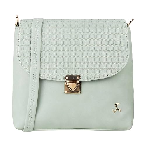 Mochi Women Green Flap Over Sling (66-7212)