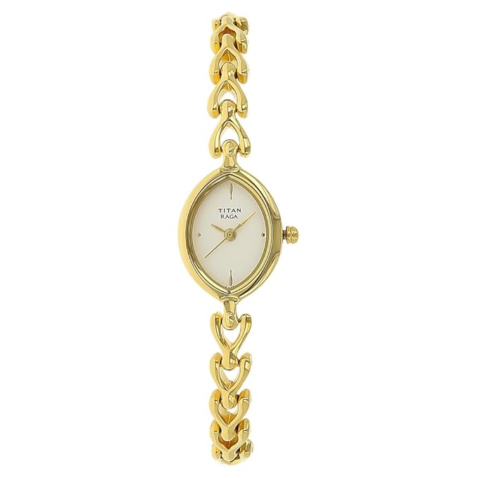 Titan Raga Analog White Dial Women's Watch-NL2370YM01/NP2370YM01