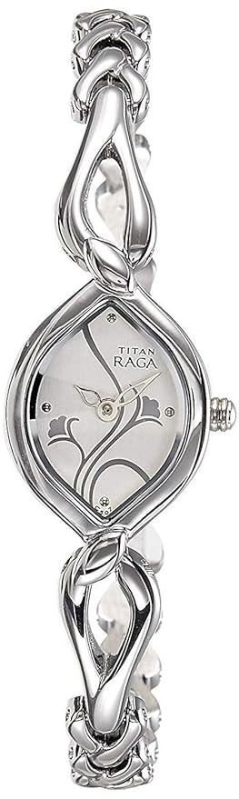 Titan Raga Analog White Dial Women's Watch-NM2455SM01 / NL2455SM01/NP2455SM01
