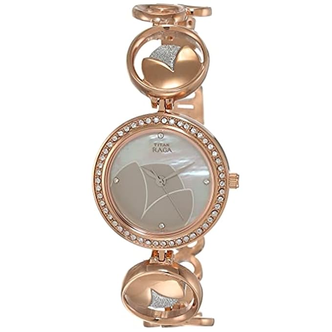 Titan Raga Analog Mother of Pearl Dial Women's Watch -NM2539KM01 / NL2539KM01/NP2539KM01