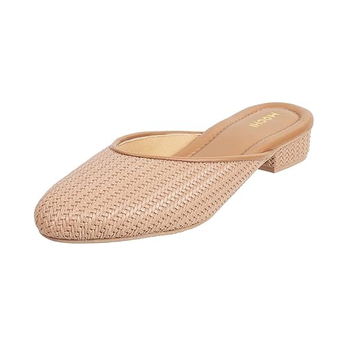 Mochi Women Synthetic Leather Mules