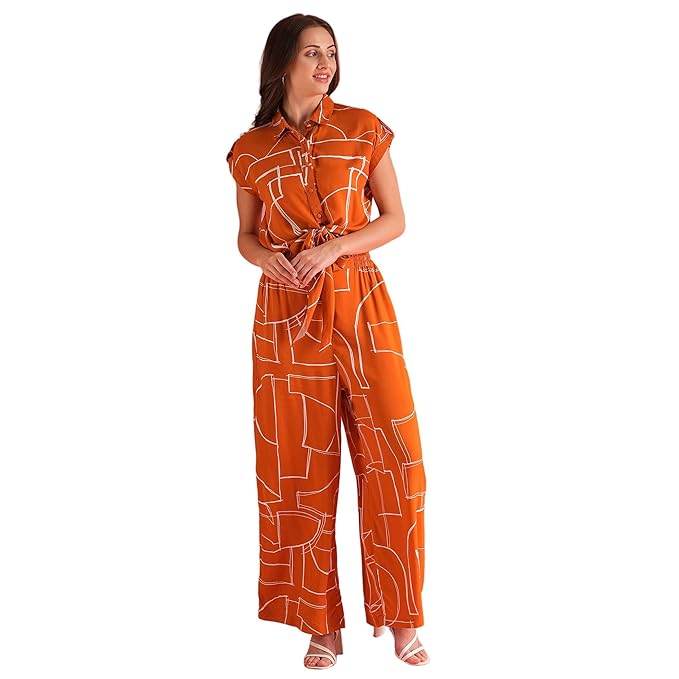 Globus Women Jumpsuit (8909389031679_Brown_L)