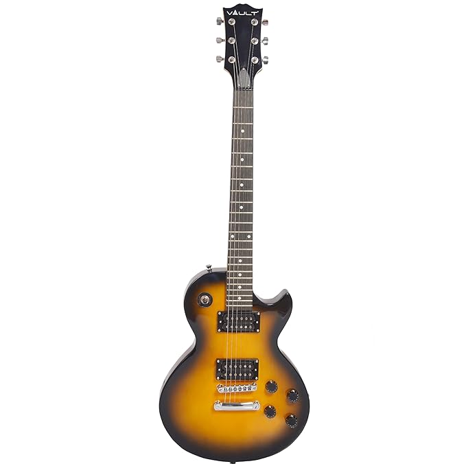 VAULT LP1 Les Paul Style Poplar Electric Guitar - Tobacco Sunburst
