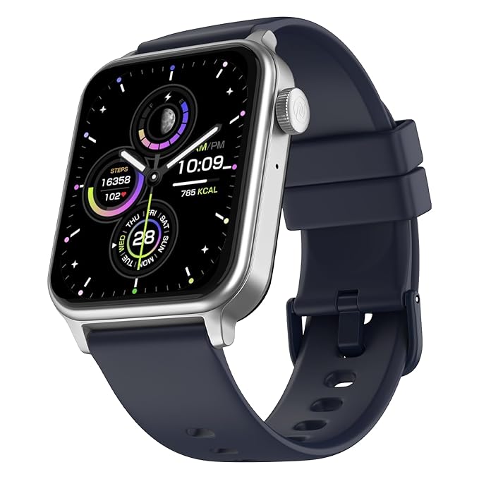 Noise Pulse Hyper Smart Watch with 21 Days Battery, 1.85" Display, AI Watch Faces, 100+ Sports Modes, Health Suite, SpO2 & Heart Rate Monitor, 1ATM Water Resistant(Space Blue)