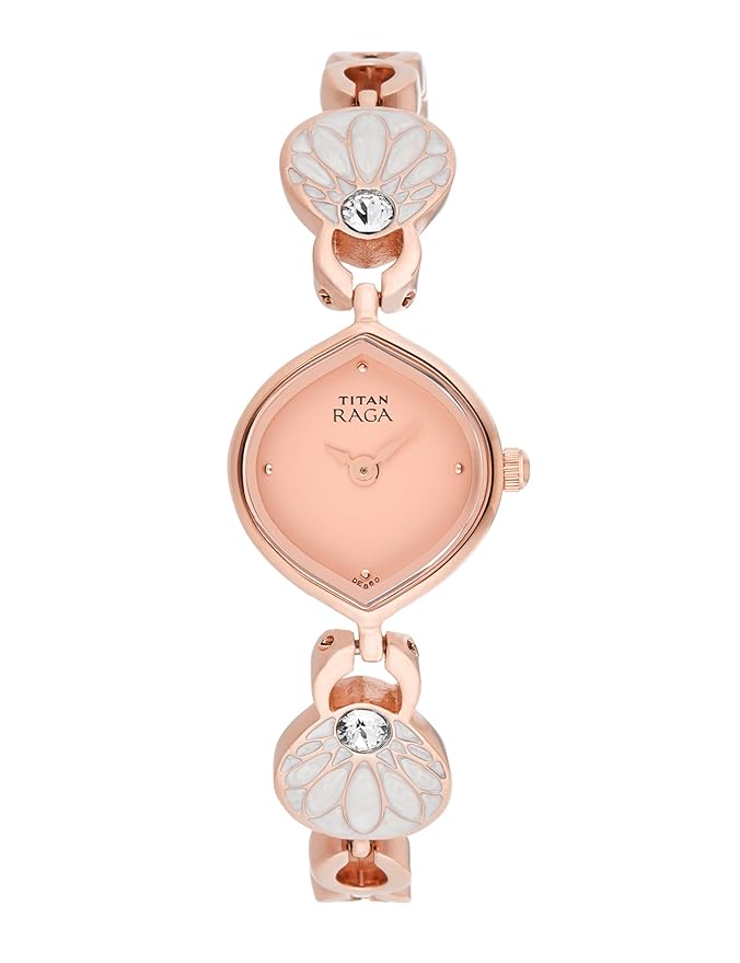 Titan Pink Dial Analog Watch for Women-NR2497WM01