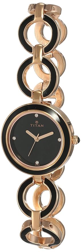 Titan Analog Black Dial Women's Watch-NM95036WM01 / NL95036WM01/NP95036WM01