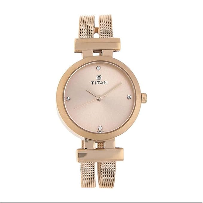 Titan Purple - Glam Gold Analog Pearl dial Women's Watch -NL9942WM01 / NL9942WM01/NP9942WM01
