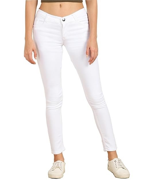 Nifty Women's Cotton Blend Stretchable Mid Rise Jeans