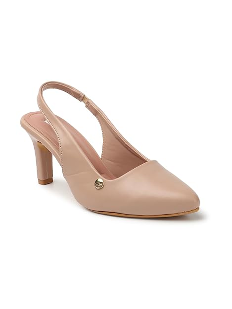 ELLE Women Stylish and elegant Slingback Kitten Heel Mule Sandal