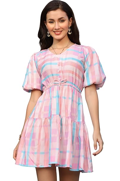 Leriya Fashion Western Dresses for Women |A-Line Knee-Length Dress | Indo Western Dress for Women| Short Dress