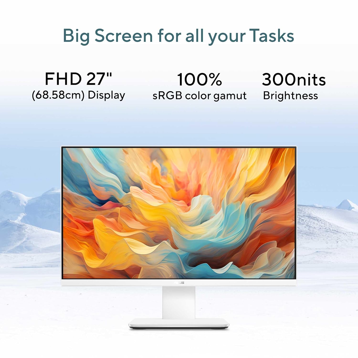 ASUS V400 (2026),Intel Core 7 240H (14th Gen),Intel iGPU,16GB/1TB,FHD,27"(68.58 cm),Windows 11,M365 Basic(1Y),Office 24,White,7.07 Kg,V470VA-KWC7001WS,with Wireless Keyboard & Mouse,All in One PC