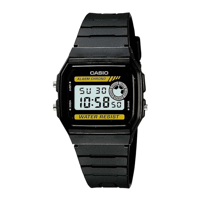 Casio Resin Youth Series Digital Grey Dial Black Strap Unisex Watch - F-94Wa-9Dg(D053)