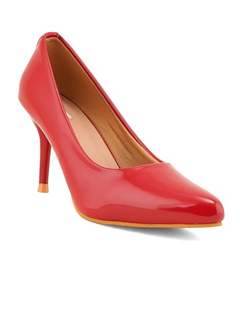 ELLE Women's Solid Stiletto Heel Slip-On Pumps