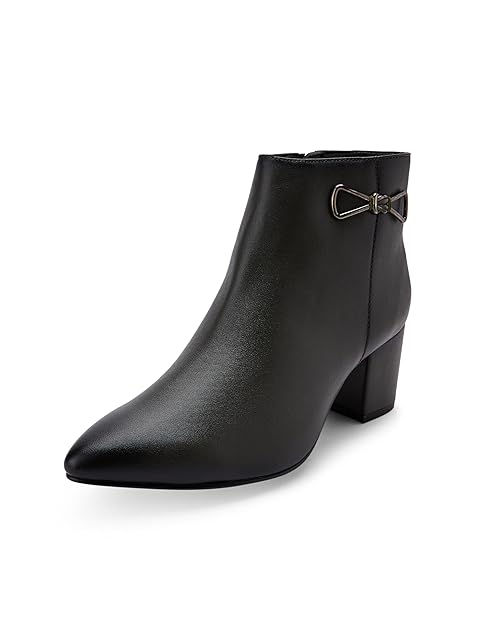 Metro Women's Faux Leather Fashionable Trendy Ankle Boots