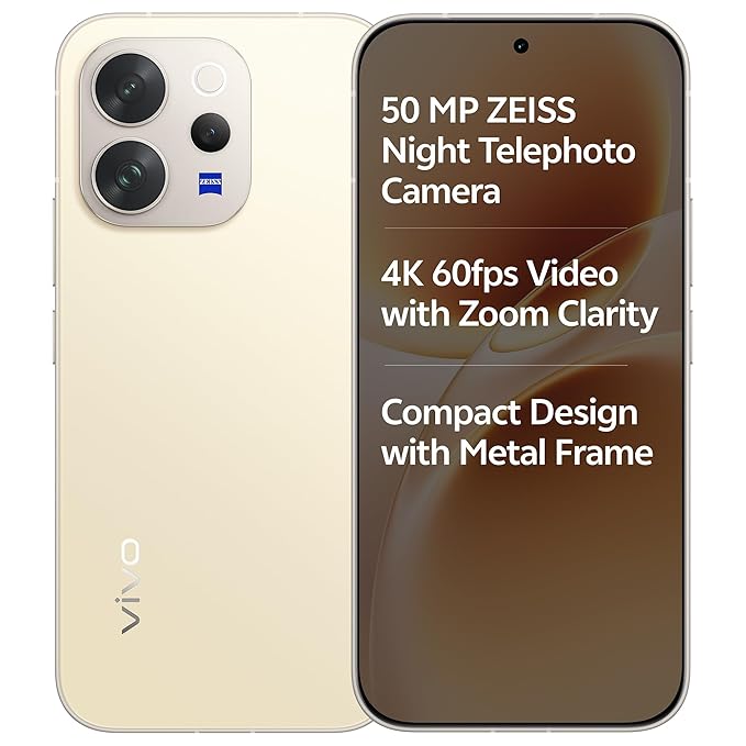 vivo V70 5G (Lemon Yellow, 12GB RAM, 256GB Storage) with No Cost EMI/Additional Exchange Offers