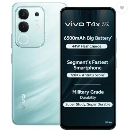 vivo T4X 5G, Glacial Teal (8GB, 128GB)