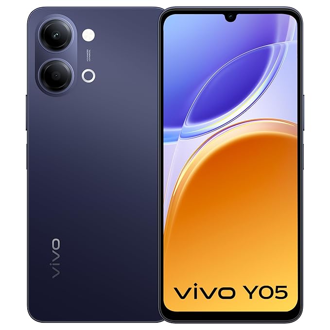 vivo Y05 (Midnight Blue, 4GB RAM, 64GB Storage) with No Cost EMI/Additional Exchange Offers