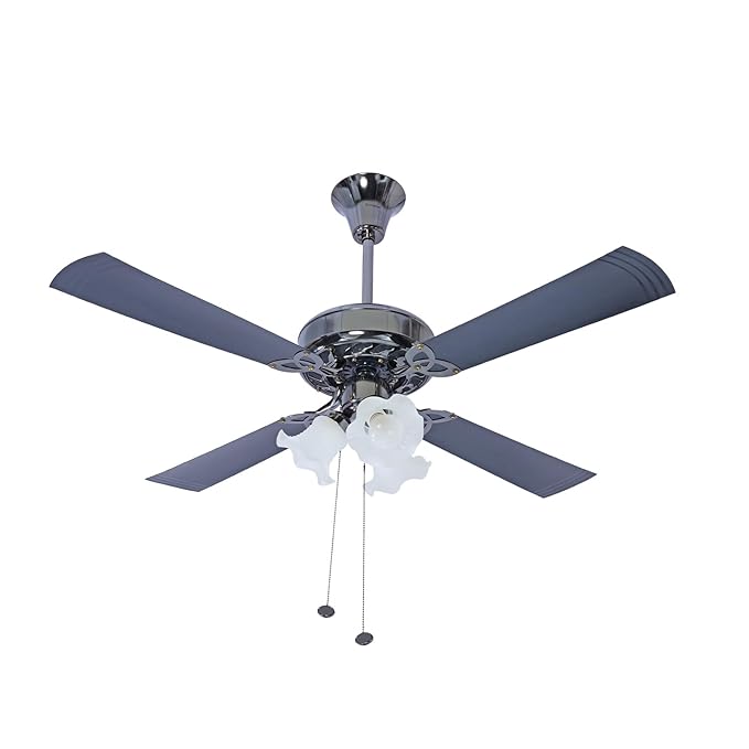 Crompton Uranus 1200 mm (48 inch) Decorative Ceiling Fan with Lights (Black)