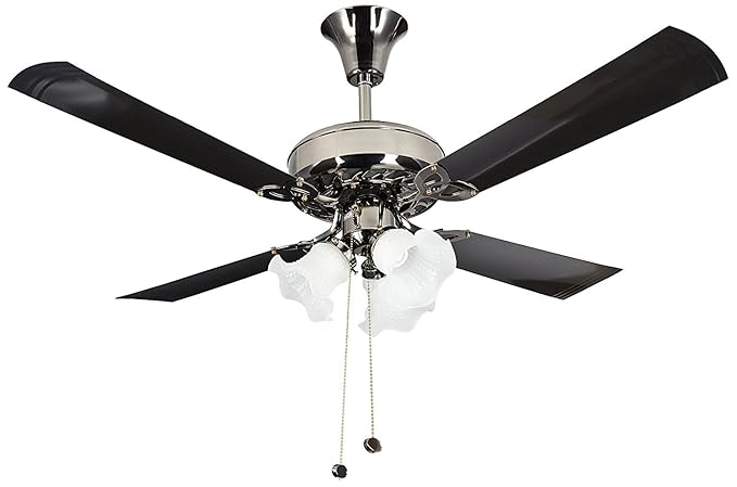Crompton Uranus 48-inch Ceiling Fan (Black, Pack of 2)