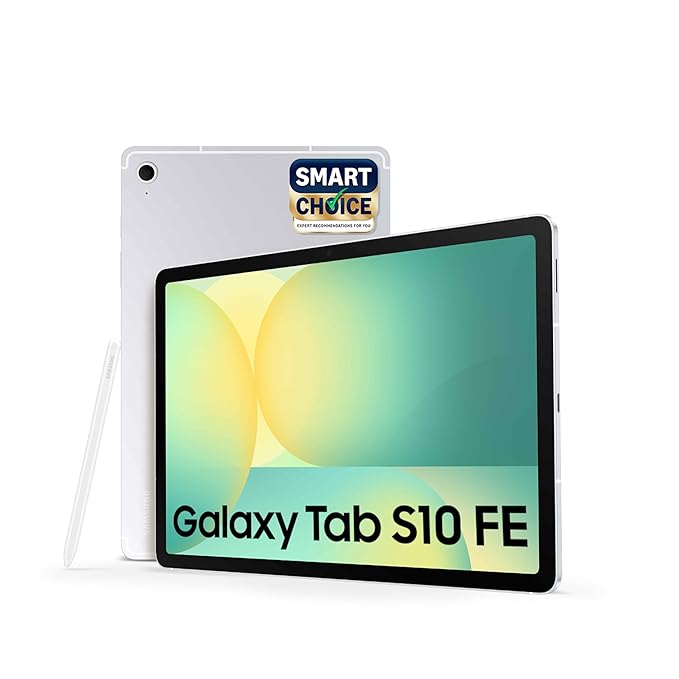 Samsung Galaxy Tab S10 FE [Smartchoice], S Pen in-Box, 27.7 cm (10.9 inch) Display, AI Writing, Desktop Mode, Pre Loaded Pro Apps, 8 GB RAM, 128 GB Storage, Wi-Fi Tablet, Silver