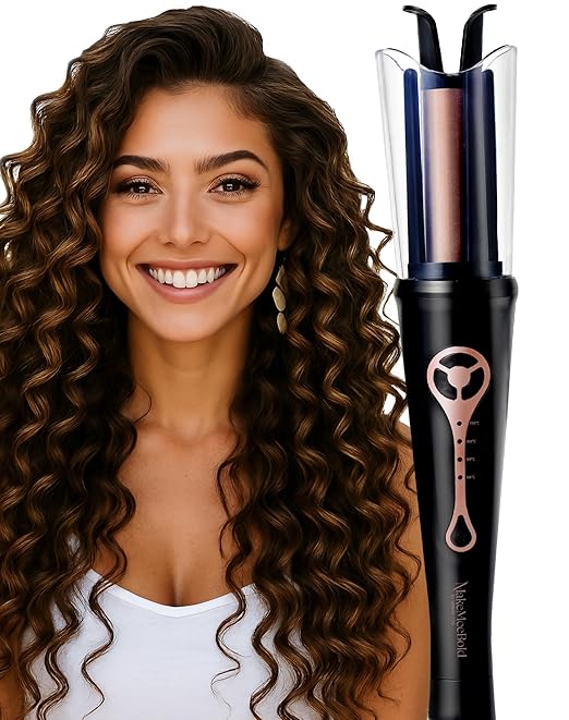 Urban yog MakeMeeBold Automatic Hair Curler| Easy Two-Way Curling Iron with 4 Temperature Settings | Gifts for woman | Anti-Scald Design, Quick Curls in 10-15 Min, Tangle-Free