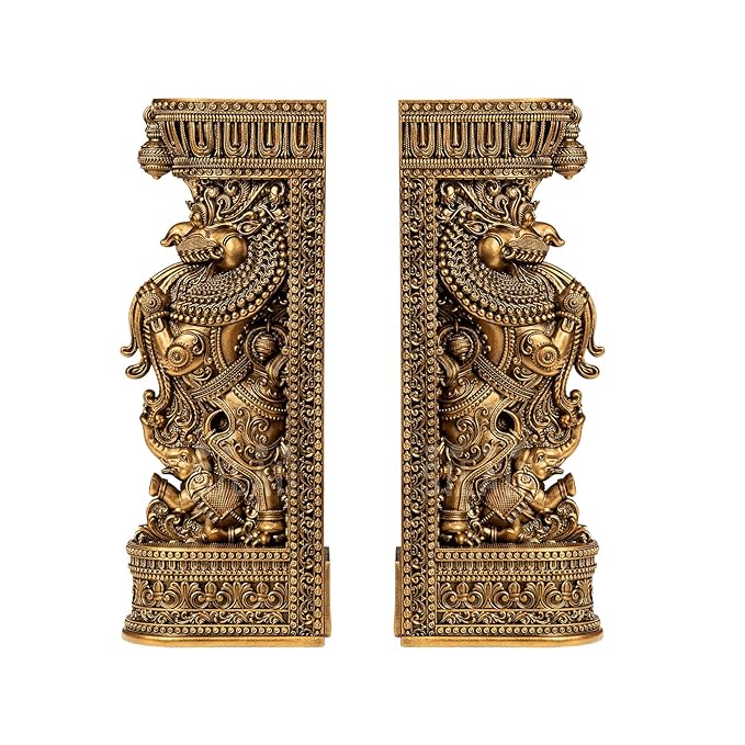 SILAII Yazhi 1-Feet Set of Two Sculpture – Handcrafted Decorative Statue for Home & Office Decor, Premium Artistic Idol
