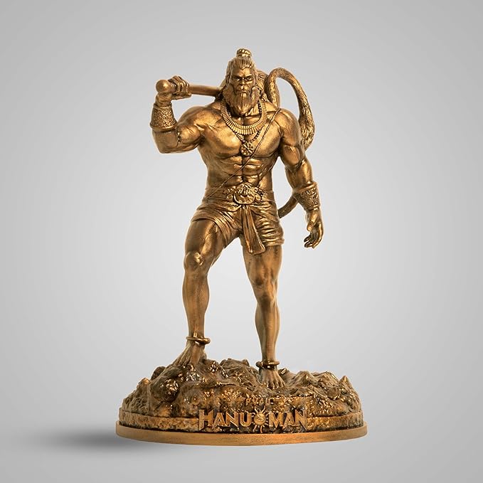 SILAII Hanu-Man Official Movie Merchandise | Hanuman Murti | hanuman idol Sculpture (1 Feet), Antique Bronze