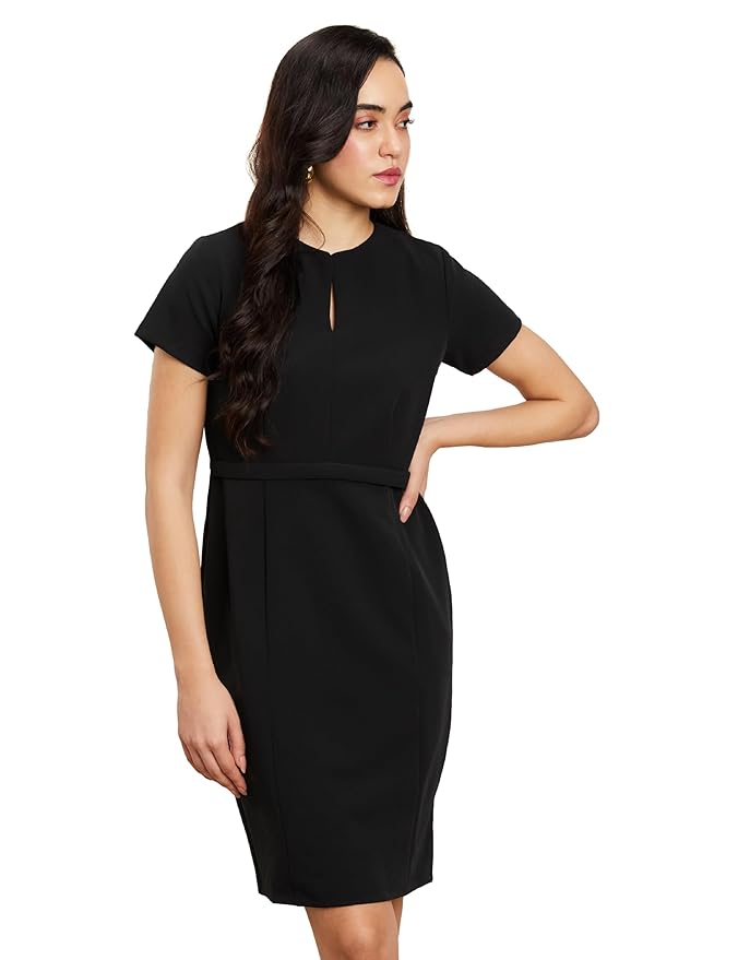 Symbol Premium Women's Sheath Dress (Knee Length | Desk-to-Dinner) (Available in Plus Sizes)