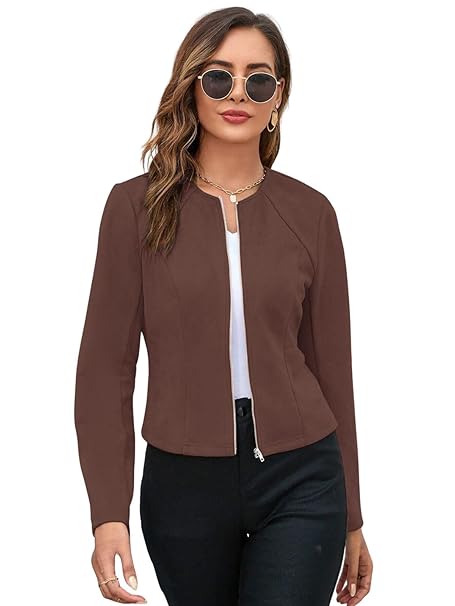 GRECIILOOKS Women Poly Lycra Standard Length Oversized Jacket Korean Style Casual Outerwear | Streetwear Party Jacket with Trendy Loose Fit (Available in Plus Size)