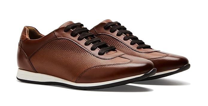 Symbol Premium Mens Smart Casual Leather Sneakers