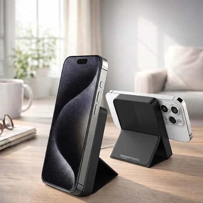 Amazon Basics 10000mAh 20W Fast Charging Power Bank and 15W Wireless Output | Type C Power Delivery (Input & Output) Quick Charge| Two Way Fast Charge | Made in India (Black)