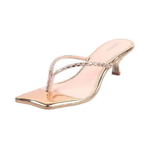 Metro Women Kitten Heel Sandal